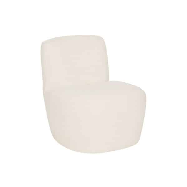 Location fauteuil revêtement en tissu blanc